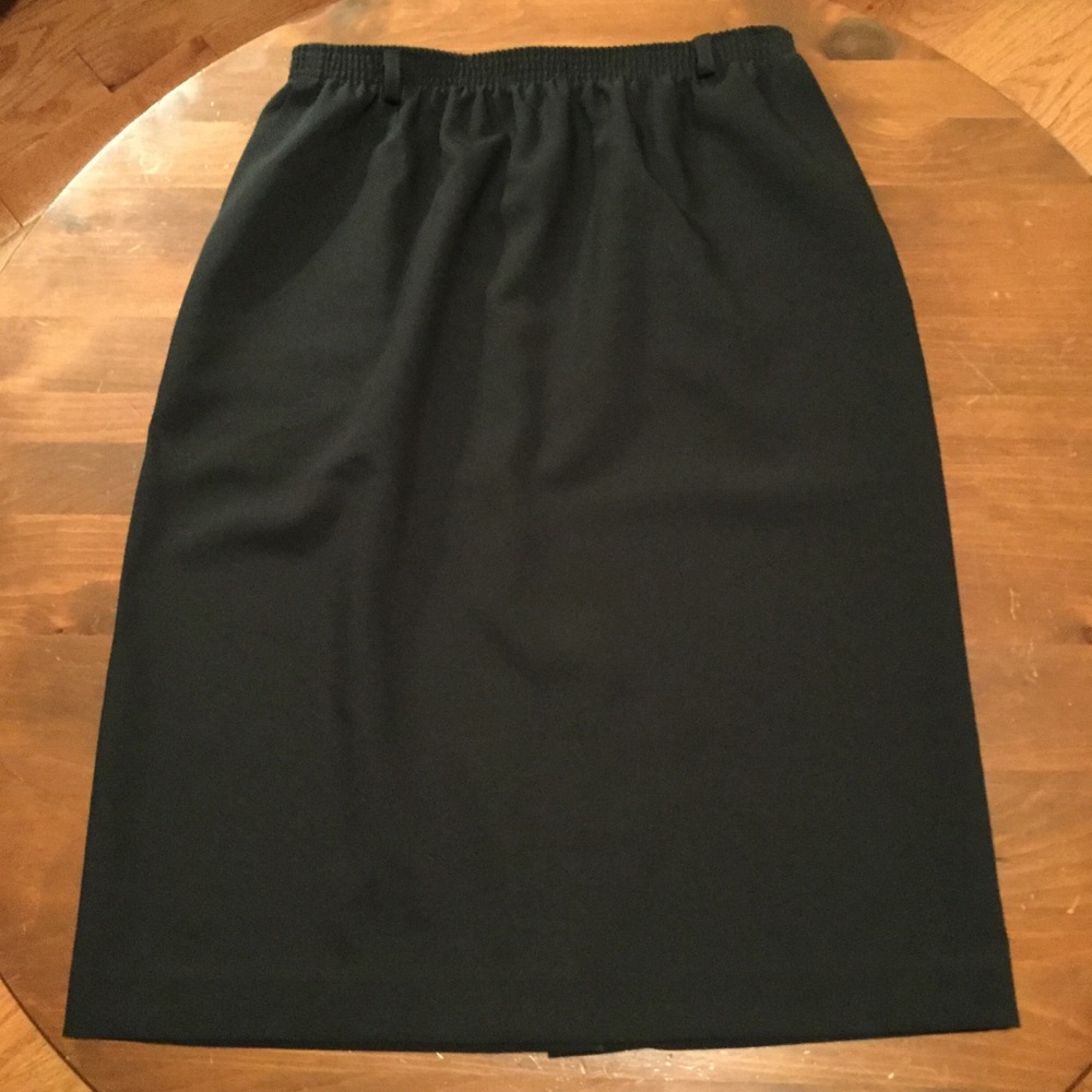Alfred Dunner Black Pencil Skirt